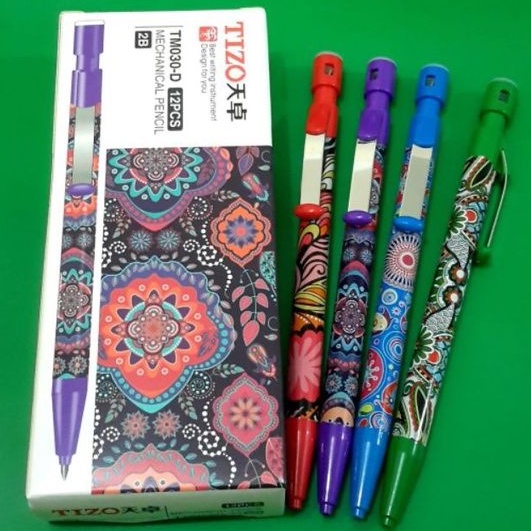 

PENSIL MEKANIK 2MM TIZO TM-030D/ 1 Pack isi 12PCS