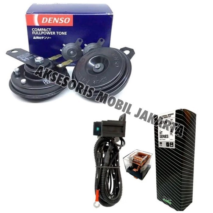 PAKET HEMAT KLAKSON MOBIL XENIA DENSO DISC PLUS KABEL SET RELAY MX