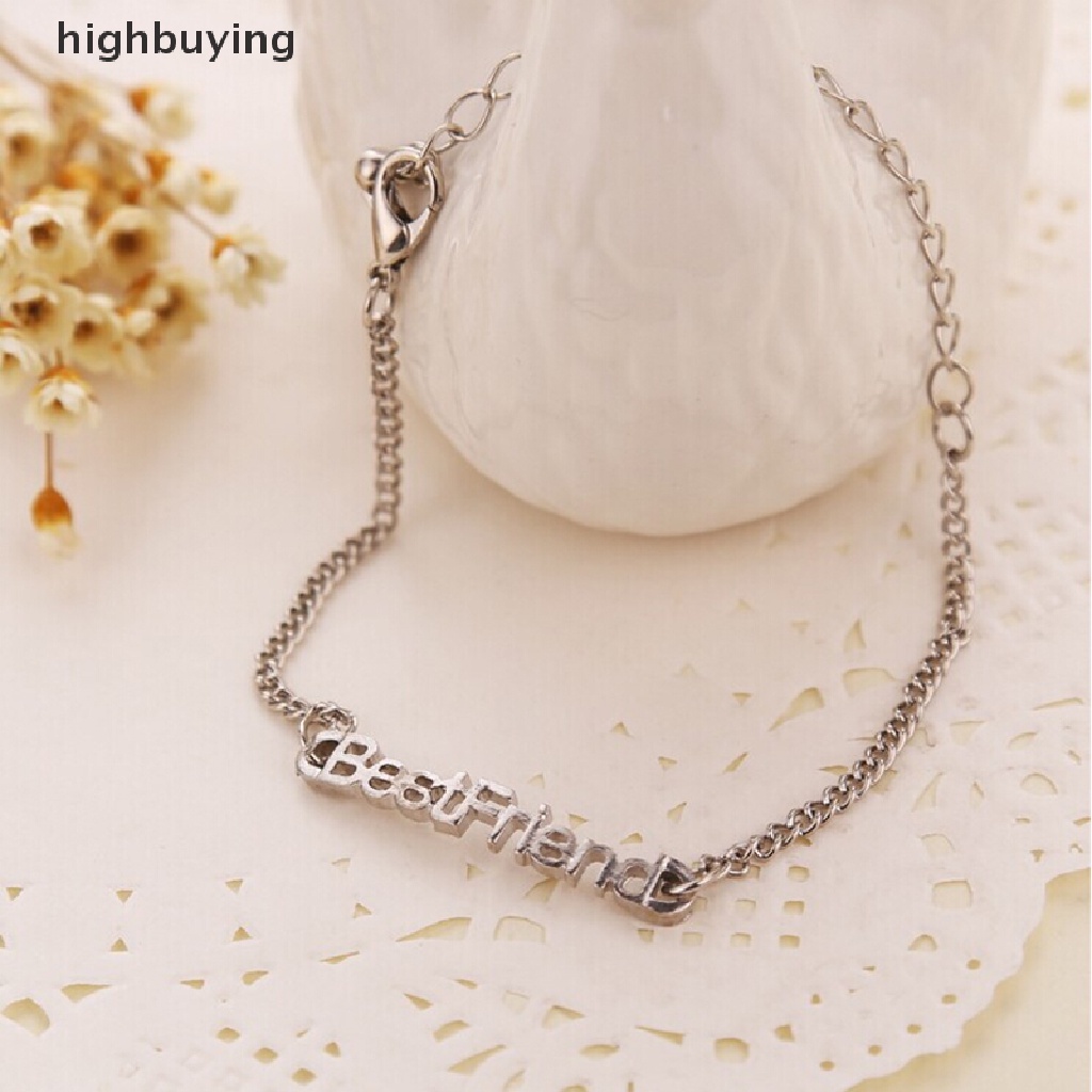 Hbid Gelang Persahabatan Priawanita Bahan Alloy Desain Tulisan Best Friends Untuk Hadiah