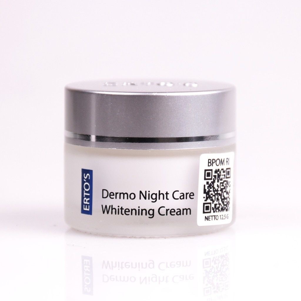 BPOM Erto's Dermo Night Cream Krim Malam Ertos Night Cream Pencerah Wajah Pelembab Wajah