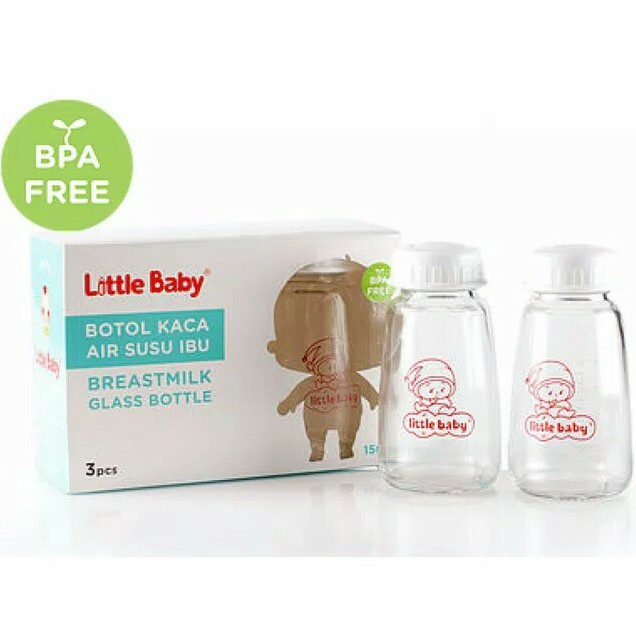 Little baby botol Asi Kaca 150ml 3 Pcs free bubble warp 2K 1212