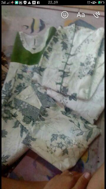 Couple Family Sarimbit Batik Naomi Melati Plus 2 Anak