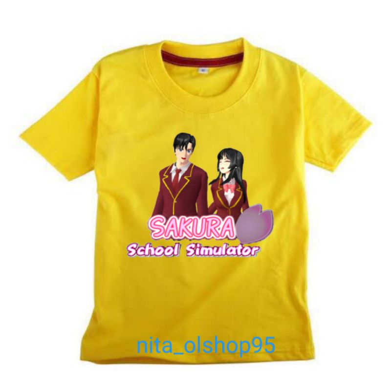 kaos sakura school simulator kaos anak karakter