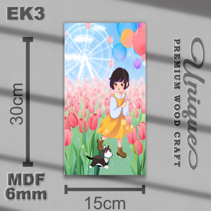 Cute Anime Walldecor Poster Pajangan Dinding Rumah Kayu MDF