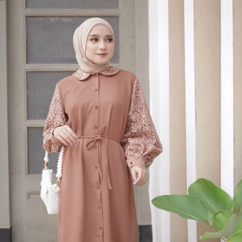 azna dress / azkiya abaya locana original