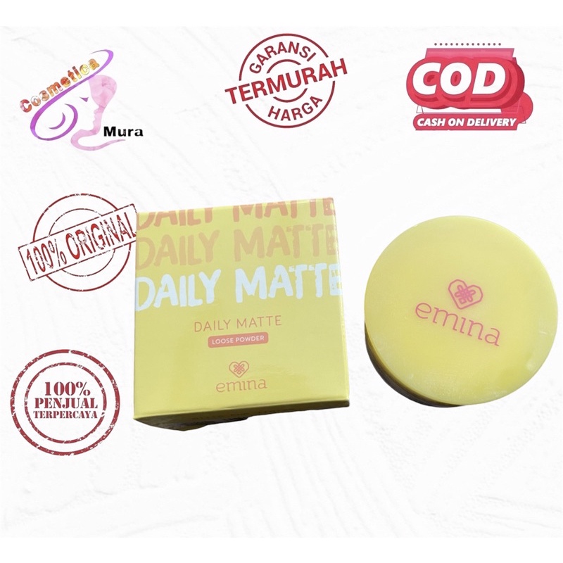 [ bedak tabur ] Emina Daily Matte Loose Powder - bedak tabur emina daily matte