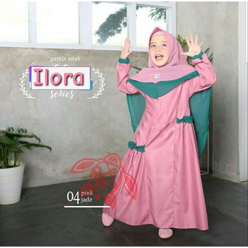 Dress Ilora - Pakaian Anak - Gamis Anak Perempuan Terbaru