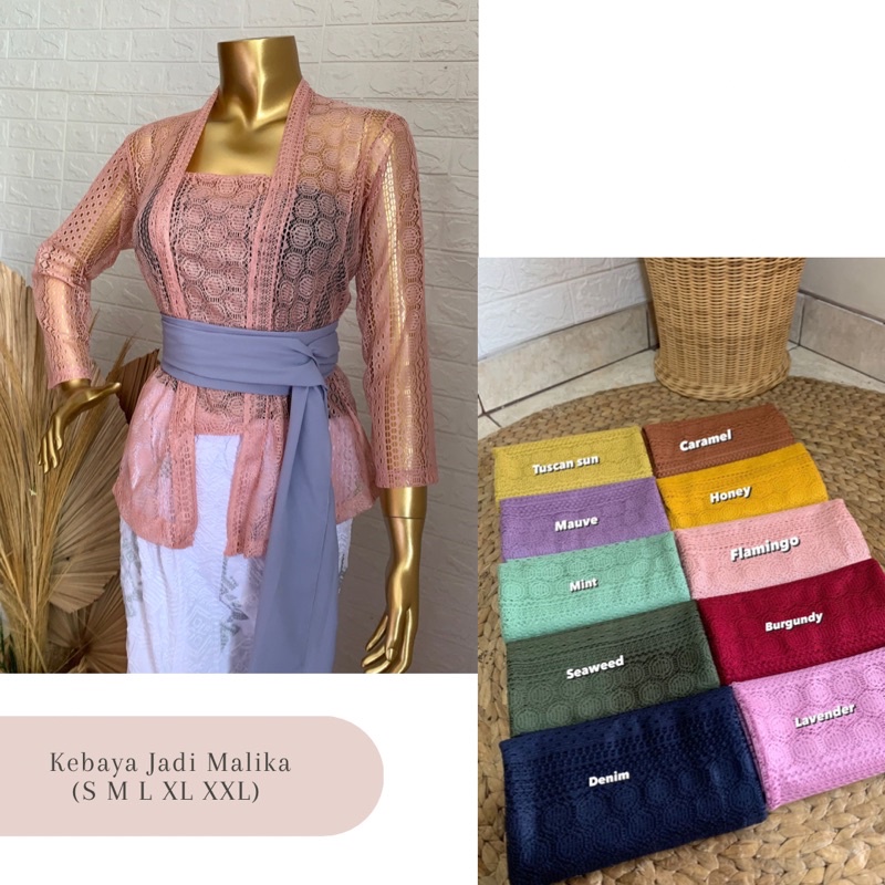 kebaya Jadi | Kebaya murah | kain kebaya | brukat malika | kain lace | baju bahan lace | kain bahan brokat