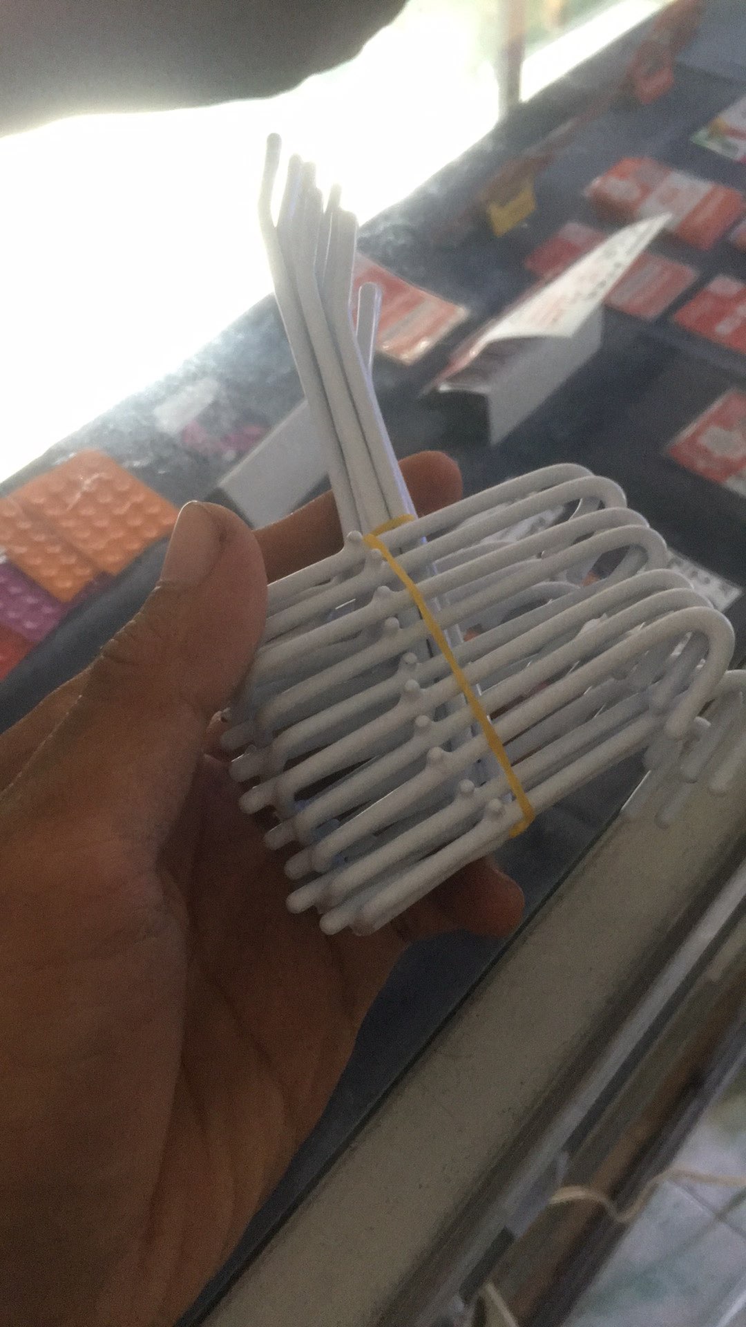 Gantungan Aksesoris Hook Ram 10 Cm Putih | Display Cantolan ( 10 Pcs)