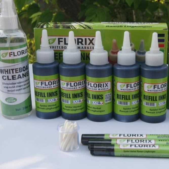 

Paket LENGKAP Spidol Whiteboard - Tinta 100ml - Mata Spidol - Cleaner