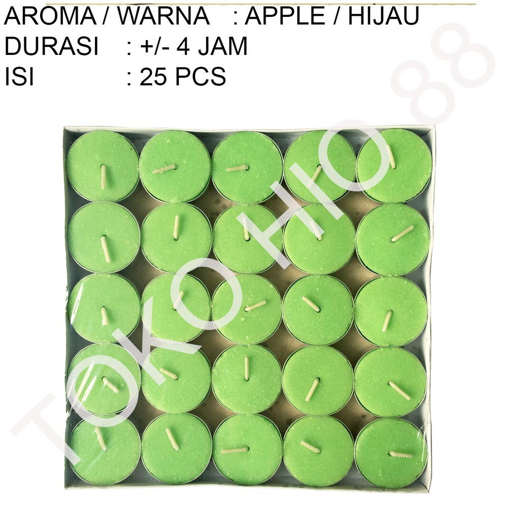 Lilin tablet Aroma Terapi Wangi Tealight Candle Aromaterapi 4 jam Harum Segar