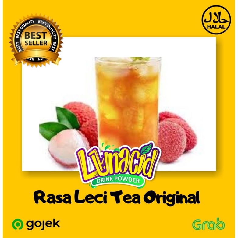 

Serbuk minuman rasa teh lecy/powder drink lychee tea/Bubuk minuman rasa teh Lychee 1 KG