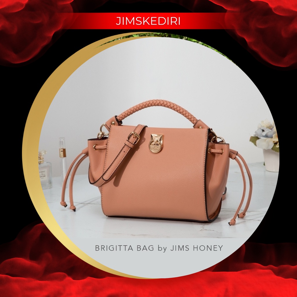 Jims Honey Brigitta Bag Tas Selempang Wanita Korea Fashion Import Sling Bag Rantai