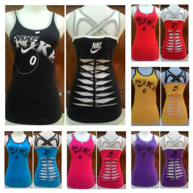 Baju Senam Zumba Nike sobek aerobik