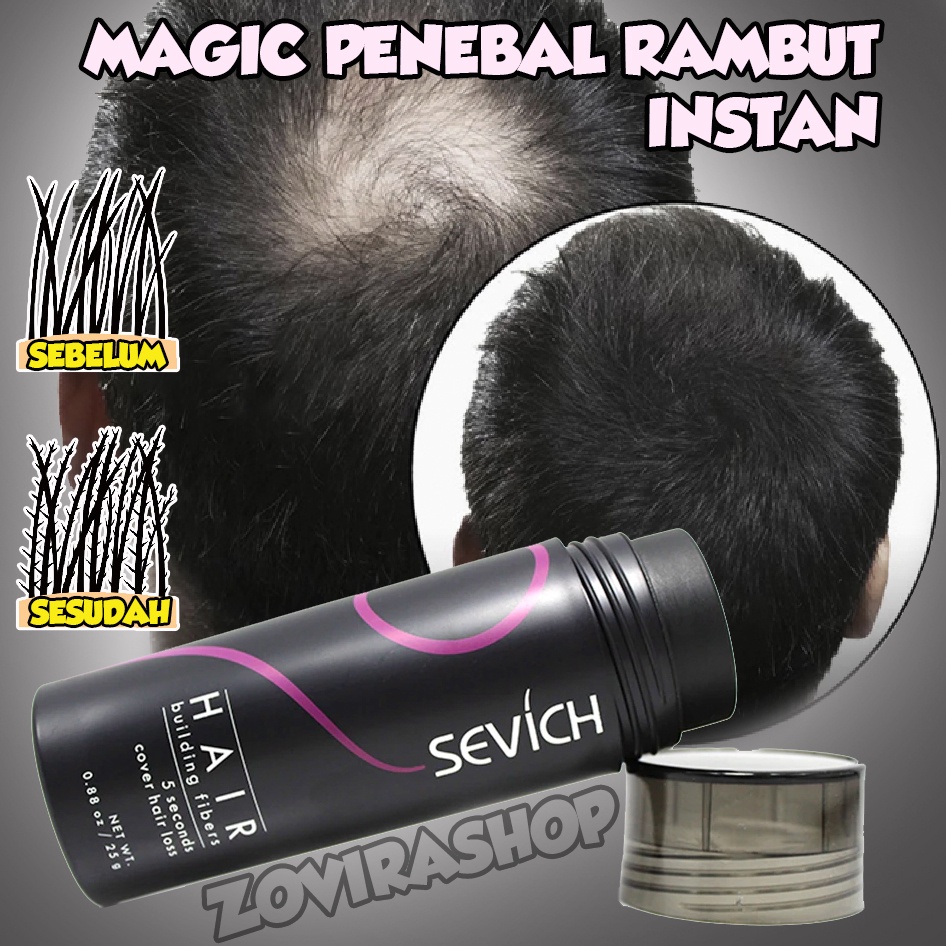 Hair Fiber Powder Pelebat Penebal Rambut Dalam Hitungan Detik Instan