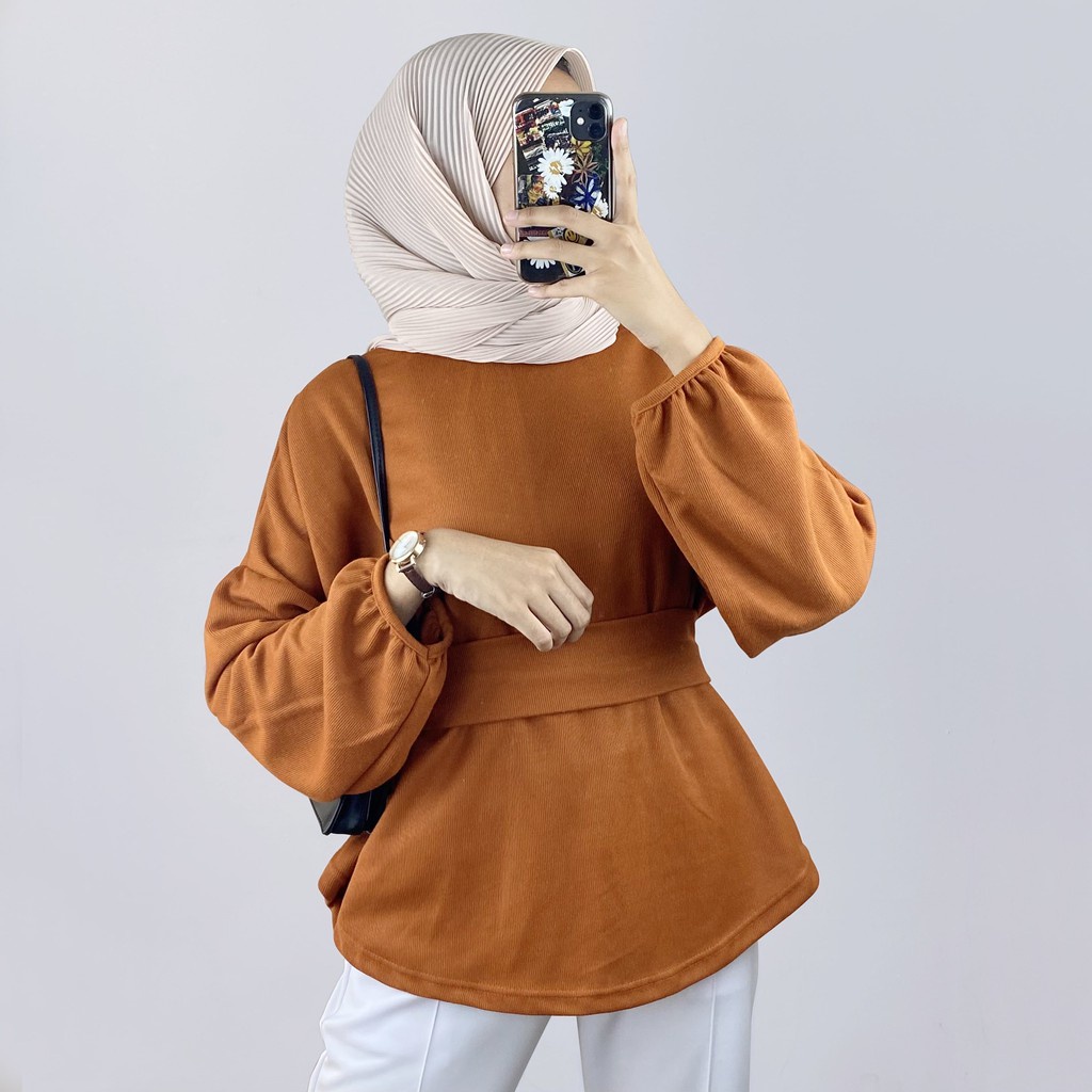 BEFAST - ZEC OOTD Wanita Blouse VAHIDE / Aprilia Blouse / Blouse Wanita Unik / Blouse Terbaru