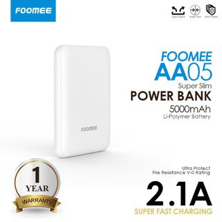 POWER BANK FOOMEE 5000 MAH - AA05 - POWER BANK 5000MAH SLIM