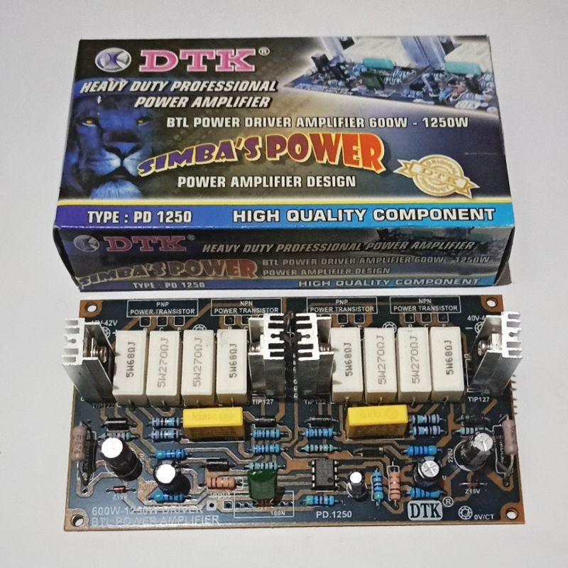 Simbas Power BTL Power Amplifier 600W-1250W DTK PD 1250