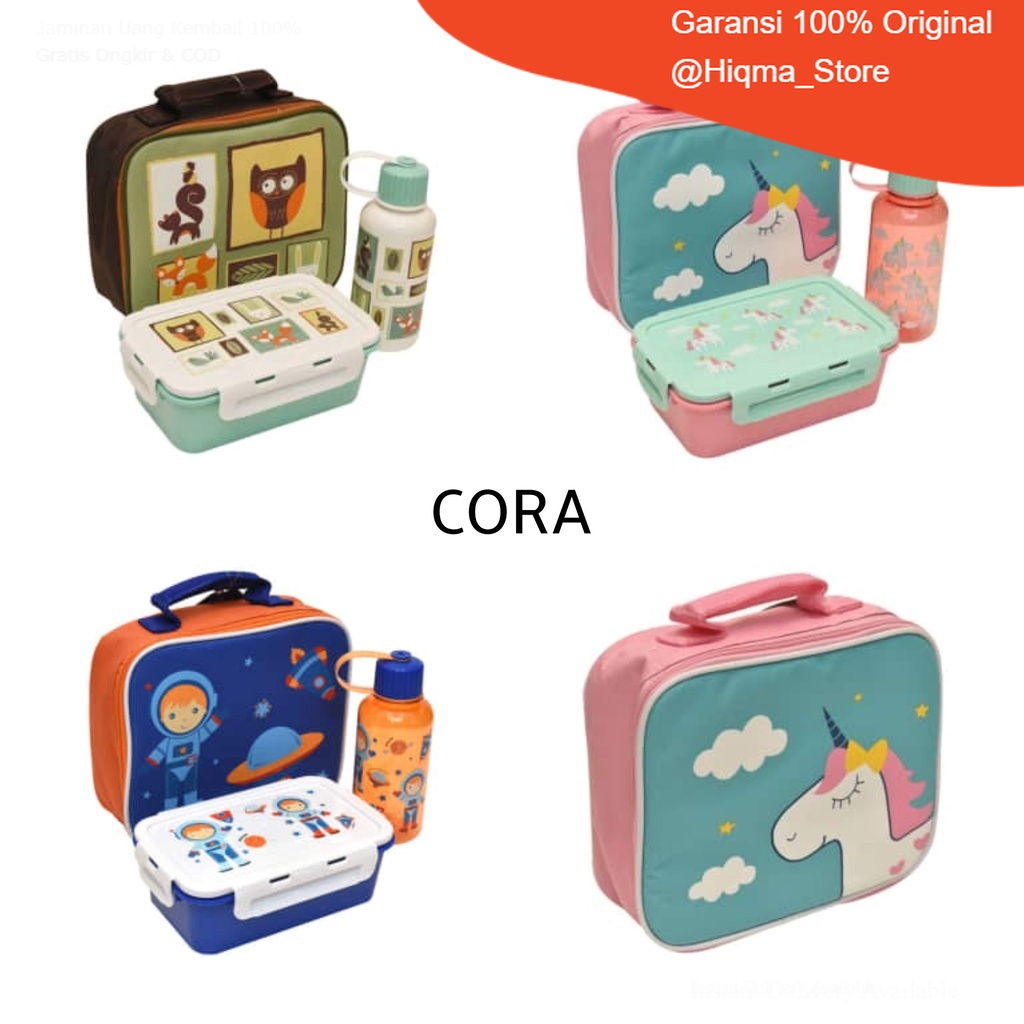 INFORMA Appetite CPM Set Tempat Makan SPACE GREEN Unicorn Lunch Box Anak Kotak Makan