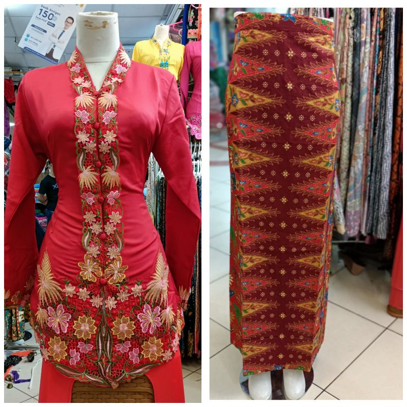 READY,,SETELAN KEBAYA BORDIR/KEBAYA MODERN/KEBAYA BETAWI/ROK TUMPAL