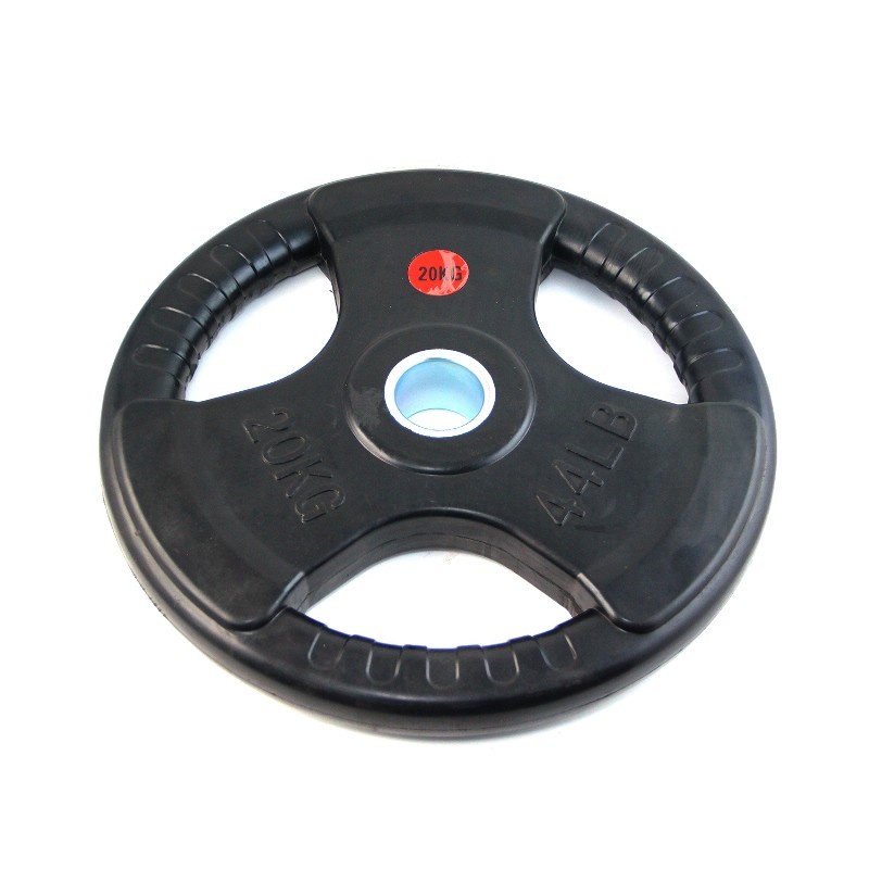 Plat Beban Barbel 20Kg Diameter 39cm Tebal 4cm Dumbbell Type 1 Dan 2 - Hitam F705 F715