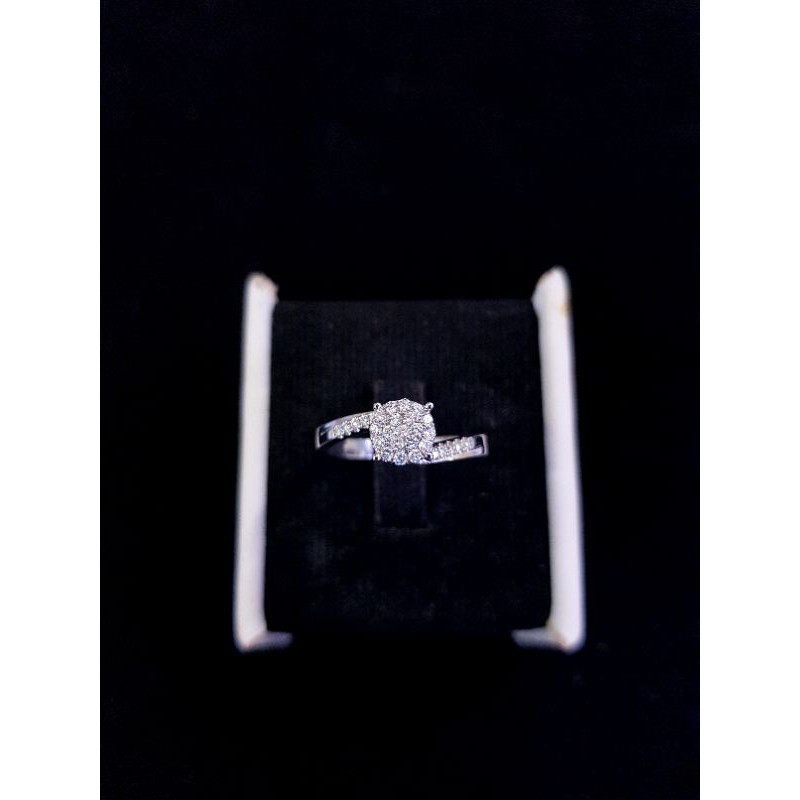 cincin cartier emas putih berlian