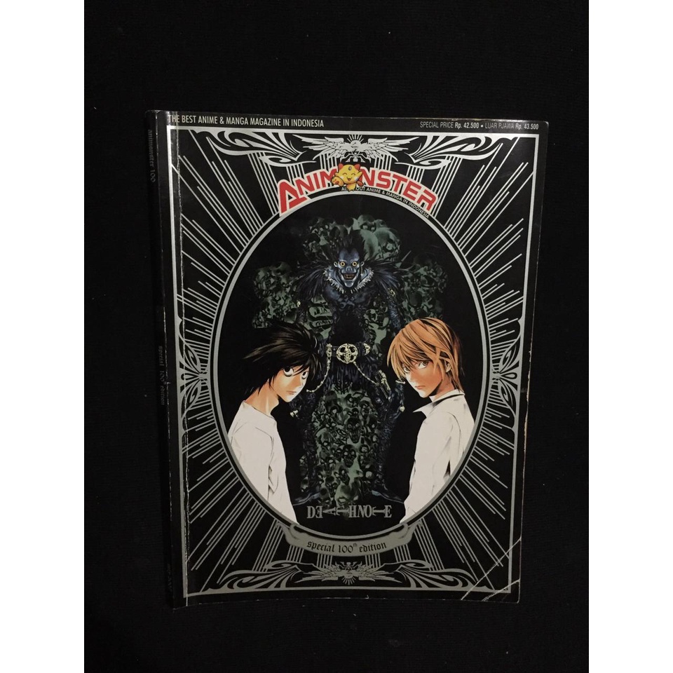 Preloved. Majalah ANIMONSTER/ ANIMONSTAR Special 100th Edition. Cover: DEATH NOTE+BONUS