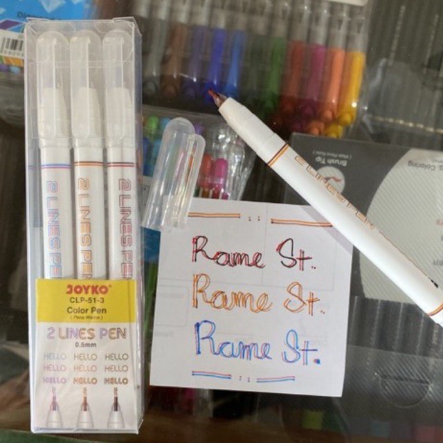 

Color Pen / Pen Colour / Pen Warna 2 Lines / 2 garis Clp-51-3 Joyko