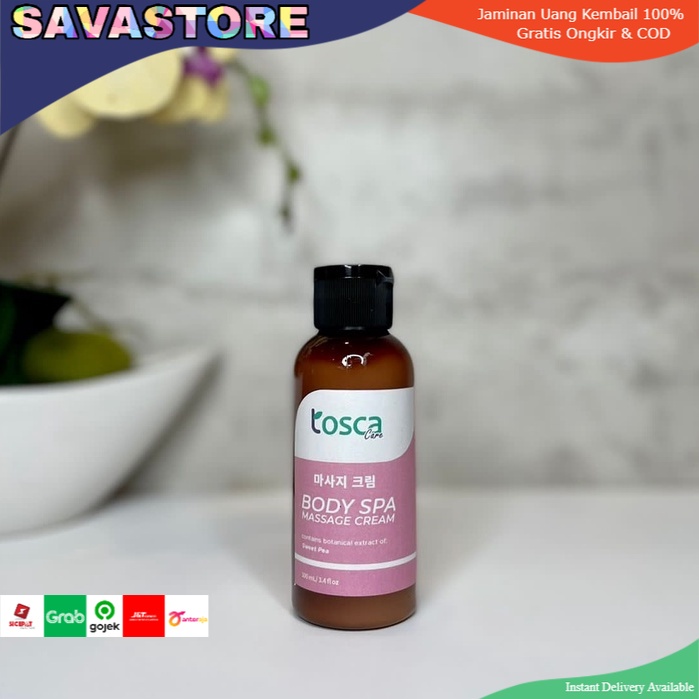 BODY SPA MASSAGE CREAM TOSCA WITH AROMATHERAPHY KRIM RELAKSASI TUBUH