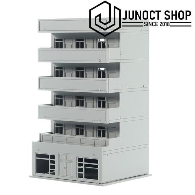 GEDUNG KOSAN APARTEMEN HOMESTAY AK - MINIATUR MAKET DIORAMA barang ready