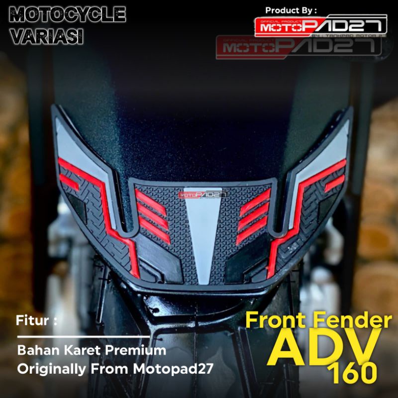 Stiker Fender Depan ADV 160 Karet Cover Spakbor Depan ADV 160 Rubber Premium