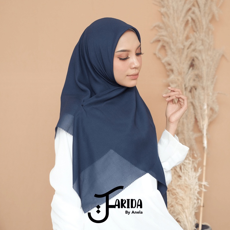 Hijab Bella Square Laser cut / Kerudung Segiempat Voal Superfine Polly Cotton Ultimate / Plain Basic / Jilbab Segi Empat  Lasercut Lc Cod Terbaru-NAVY