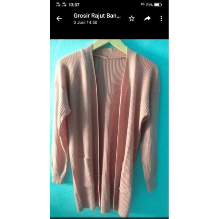 KARDIGAN BELLE/CARDI OVERSIZE RAJUT PREMIUM-Dusty