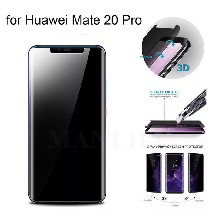 TEMPERED GLASS UV  HUAWEI MATE 20 PRO ANTI GORES KACA FULL LEM ULTRAVIOLET - SCREEN PROTECTOR