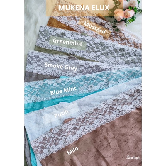 ready stock mukena eiifel luxury elux by dalanova