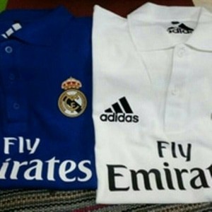 Polo shirt/baju kerah/kaos polo bola Adidas Real Madrid
