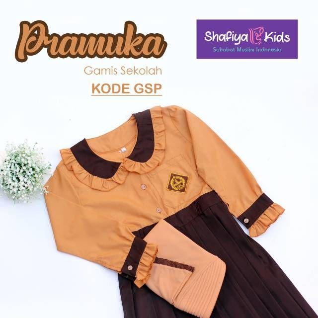 Gamis Anak Perempuan Gamis Sekolah SD Pramuka dan Merah Putih Original Shafiya Kids Gamis SD Baju Mu