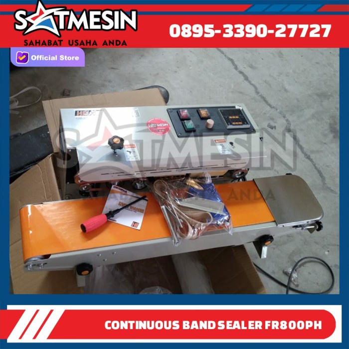 Mesin Penyegel Plastik Fr 800Ph Continuous Band Sealer Fr800