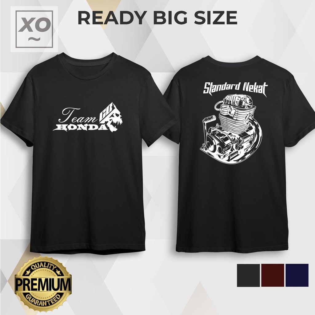 Kaos Racing Rosok Squad TEAM HONDA GL 125 GL150 GL 200 Honda Gank CB GL Baju Distro Motor Herex Otom