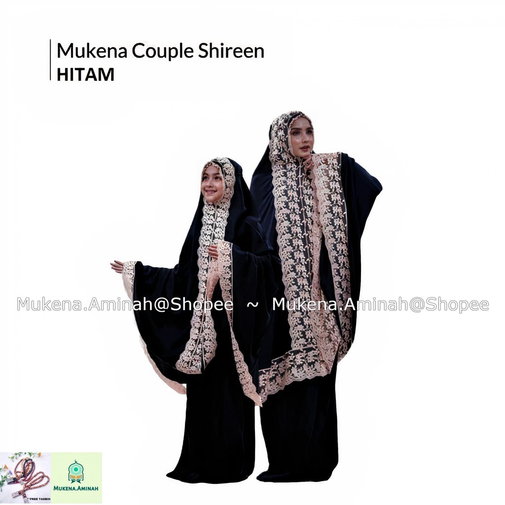 MUKENA IBU DAN ANAK SHIREEN RENDA MEWAH PREMIUM