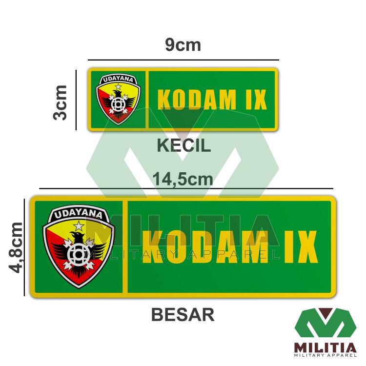 Stiker KODAM Komando Daerah Militer IX Udayana