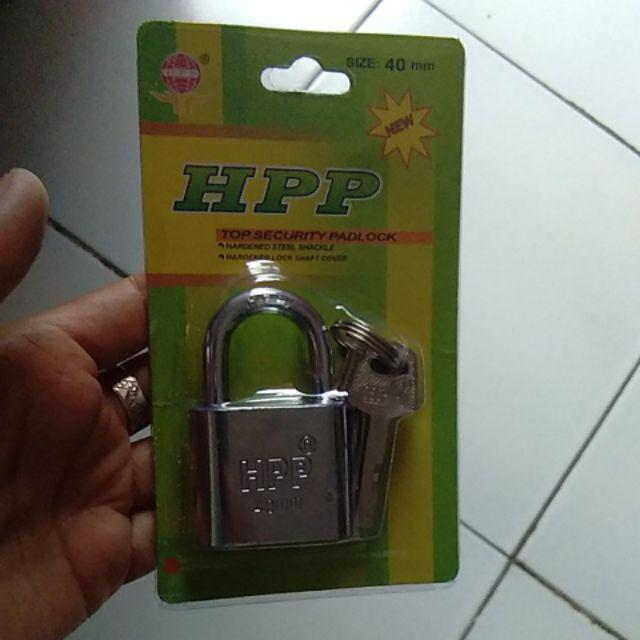 Gembok Putih 40 Mm Leher Pendek Hpp