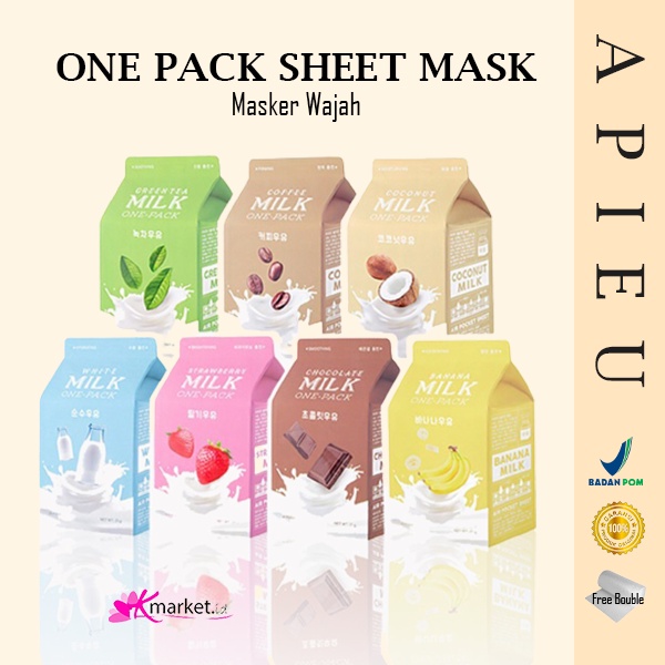 [BPOM] APIEU One Pack Sheet Mask