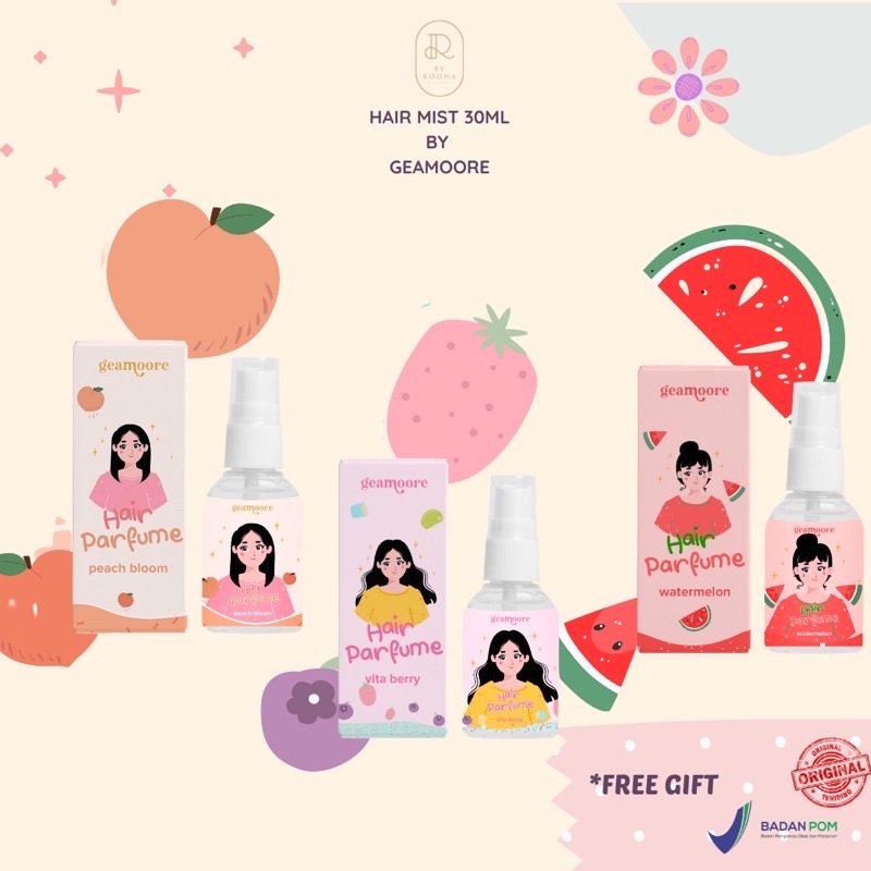 ⭐ Beauty Expert ⭐ Geamoore Hair Parfume | Parfume Rambut Parfum Pria Wanita Pewangi Minyak Wangi Parfume Tahan Lama