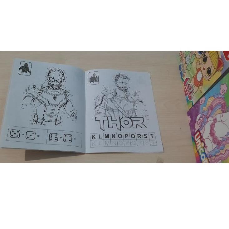 

33 ➳ Buku Mewarnai + Stiker AB Kecil (Tinggi 21 cm x Lebar 14 cm) 8g✉ [Promo]