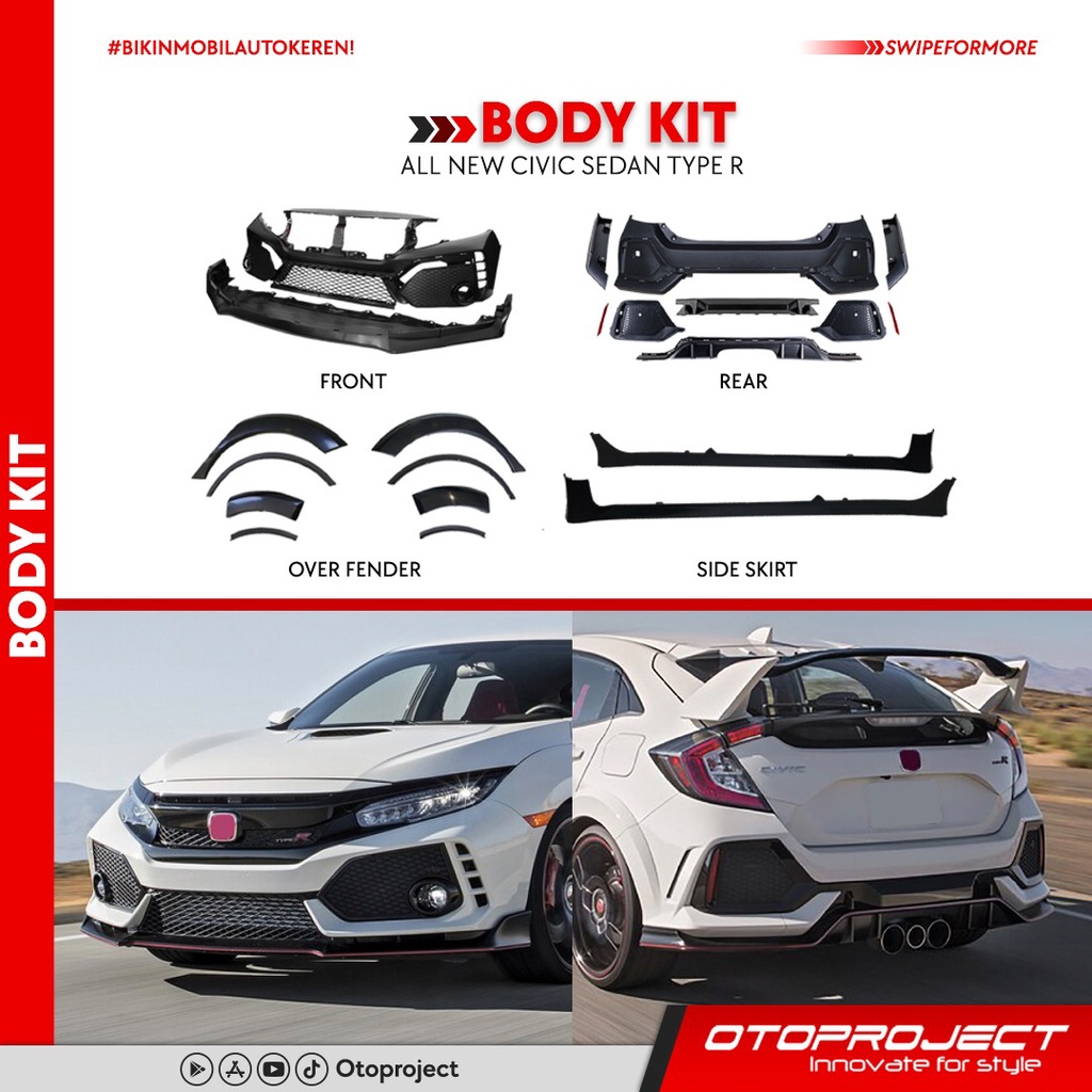 Bodykit All New Civic Turbo Type R