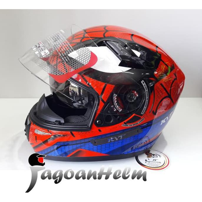 KYT Helm K2 Rider SPIDERMAN | RED BLUE | Full Face