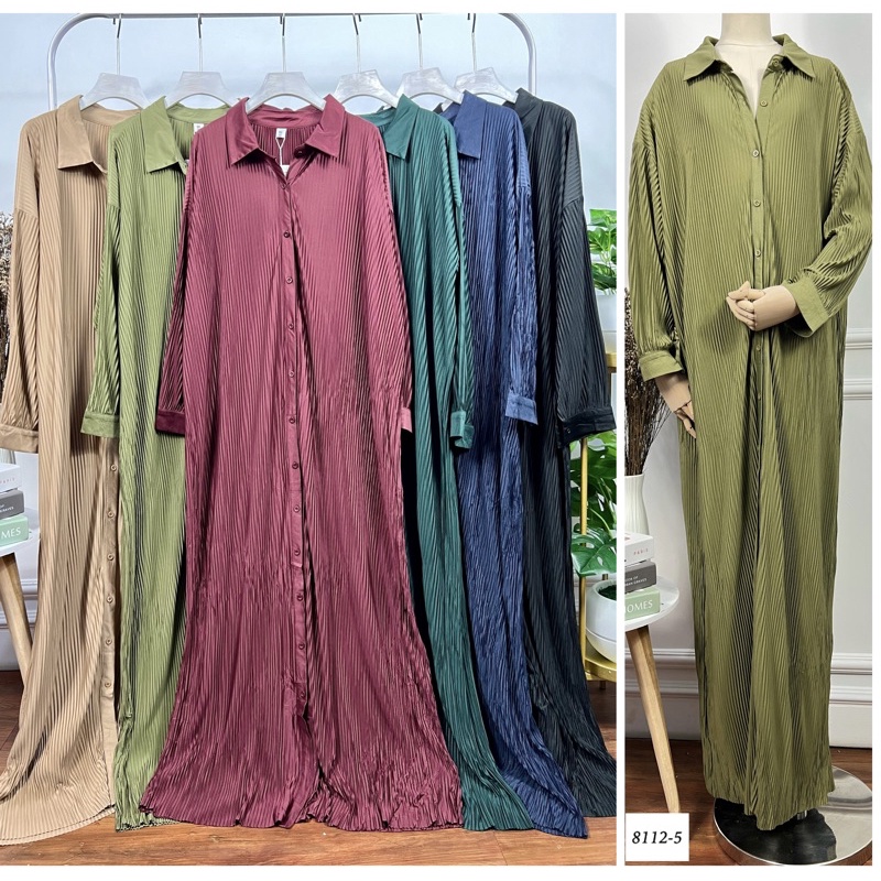 Gamis import Grosir Pgmta Kode 8112-5 serian isi 6 pcs