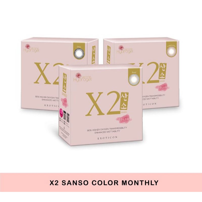 Softlens X2 Sanso Color / X2 Sanso by Exoticon / X2 silicone hydrogel minus / normal s/d 6.00