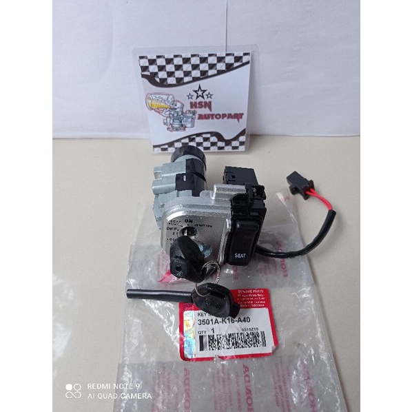 KUNCI KONTAK SET+JOK K16 HONDA SCOOPY FI TANPA REMOT